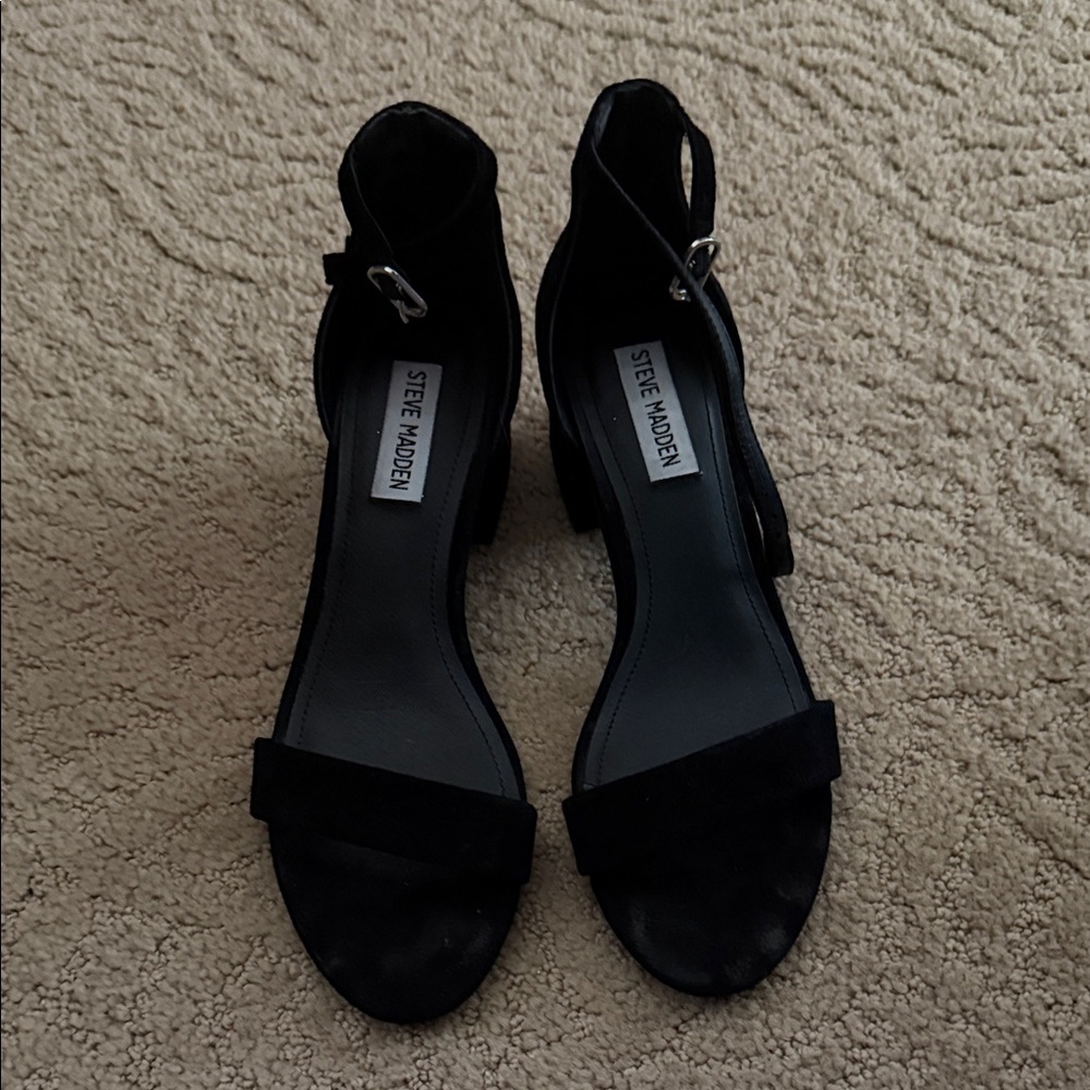 Steve Madden Black Heeled Sandals